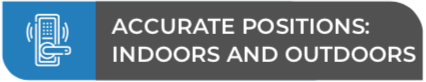 Accurate positions indoors and outdoors