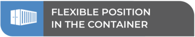 Flexible position in the container